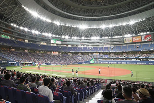 オリックス公式ガイドが紹介する内野スタンドからの野球観戦の眺め